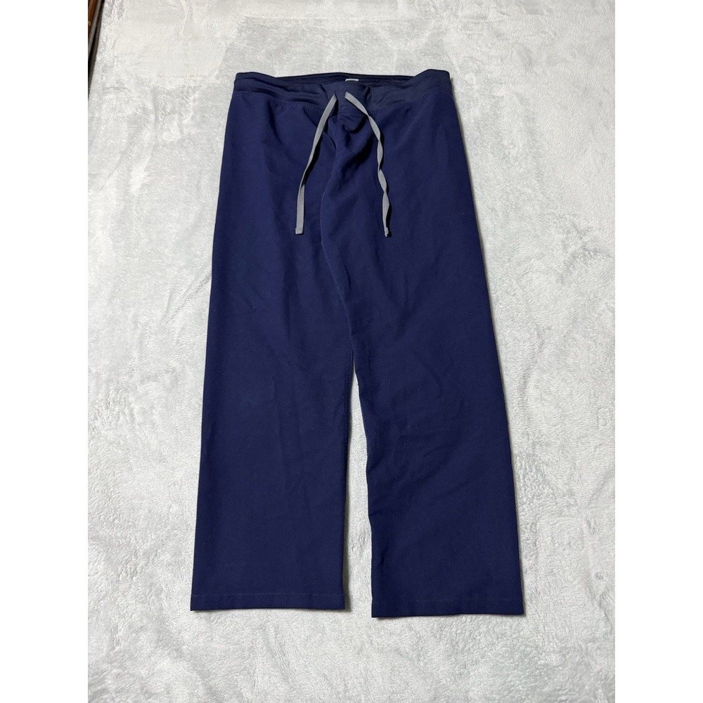 FIGS Women's Large Petite L/P Livingston Classic Scrub Pants Navy Blue *Flaws